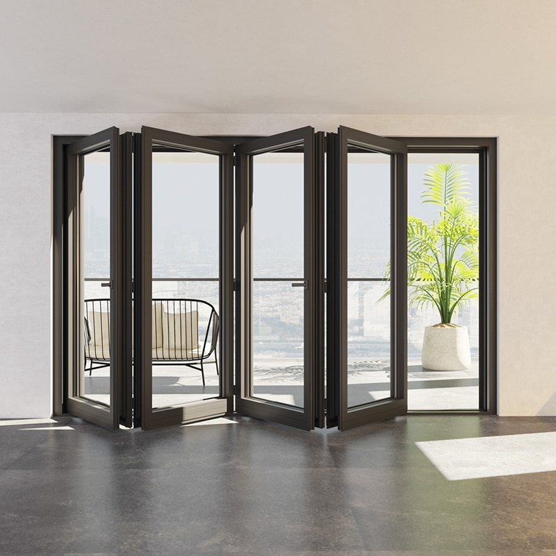 High-end glass folding doors